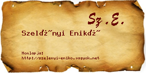 Szelényi Enikő névjegykártya
