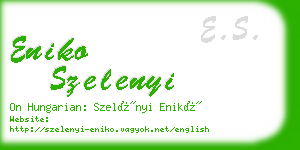 eniko szelenyi business card